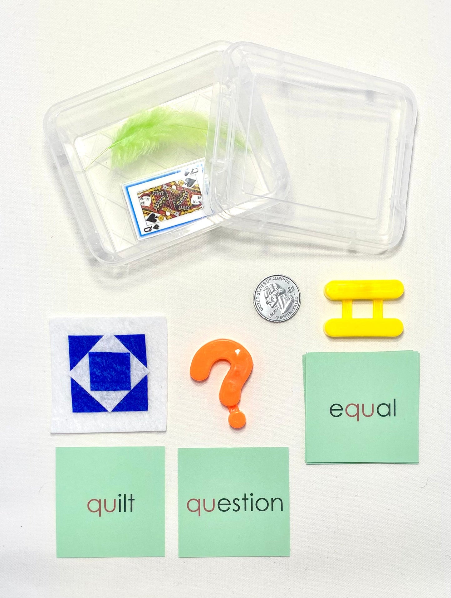 Digraph "qu" words and objects
