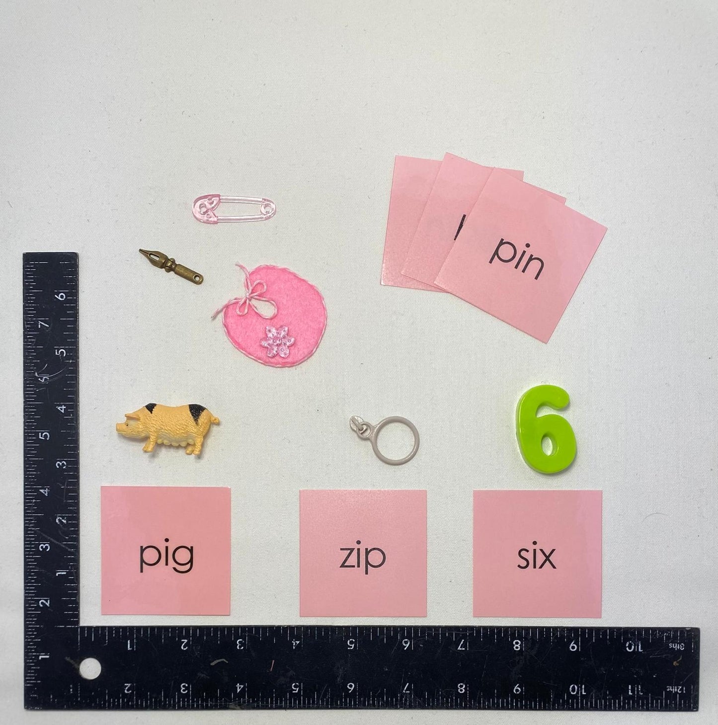 Pink Series Phonetic Objects and Cards
